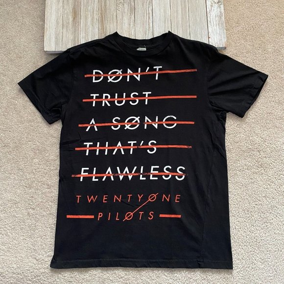 Twenty One Pilots S Don't Trust A Song That's Flawless Band T-Shirt Blurryface - Picture 1 of 12